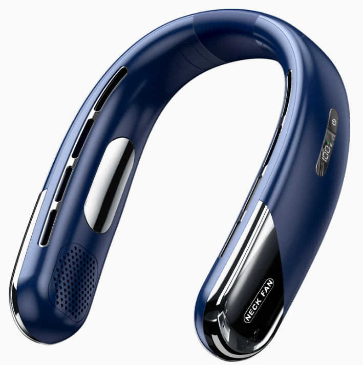 Ventilador Portátil de Cuello 10000mAh- Pantalla LED y 3 Velocidades